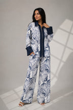 WOMEN'S OCEAN BLOOM PRINTED CO-ORD SET