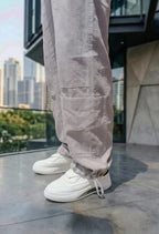 Metal grey relaxed fit cargo pant