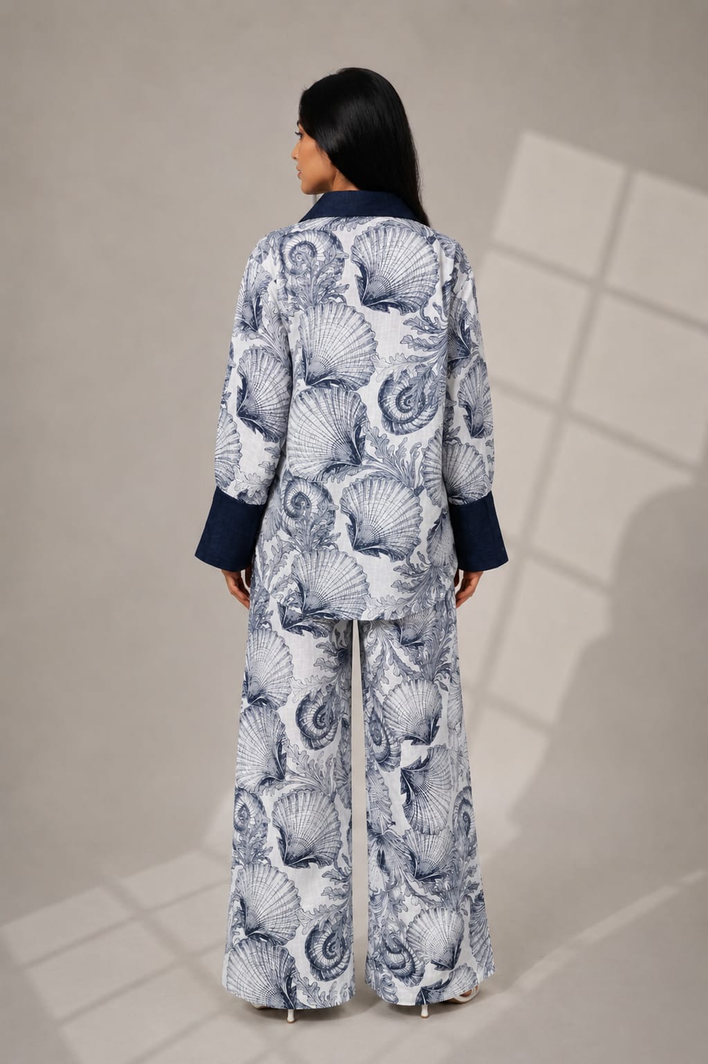 WOMEN'S OCEAN BLOOM PRINTED CO-ORD SET