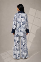 WOMEN'S OCEAN BLOOM PRINTED CO-ORD SET