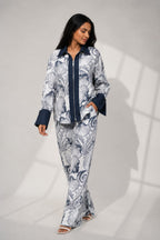 WOMEN'S OCEAN BLOOM PRINTED CO-ORD SET